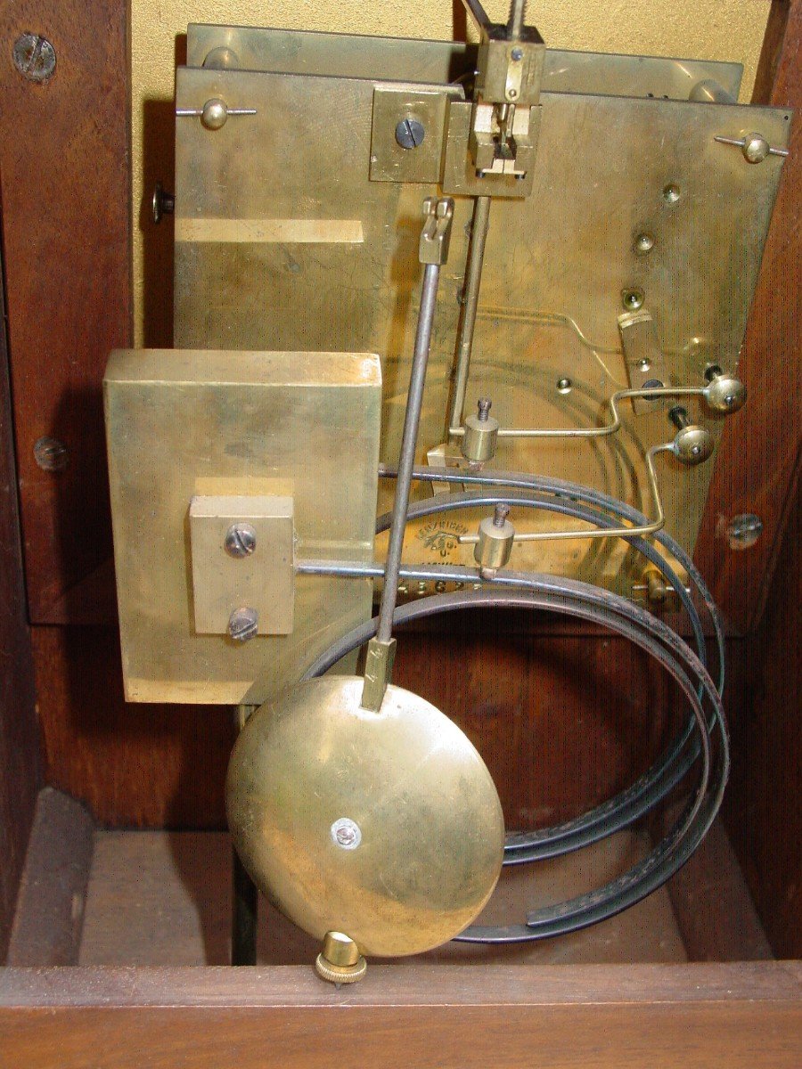 Pendule Cartel à Poser Allemagne Vers 1900 Mouvement Lenzkirch-photo-7