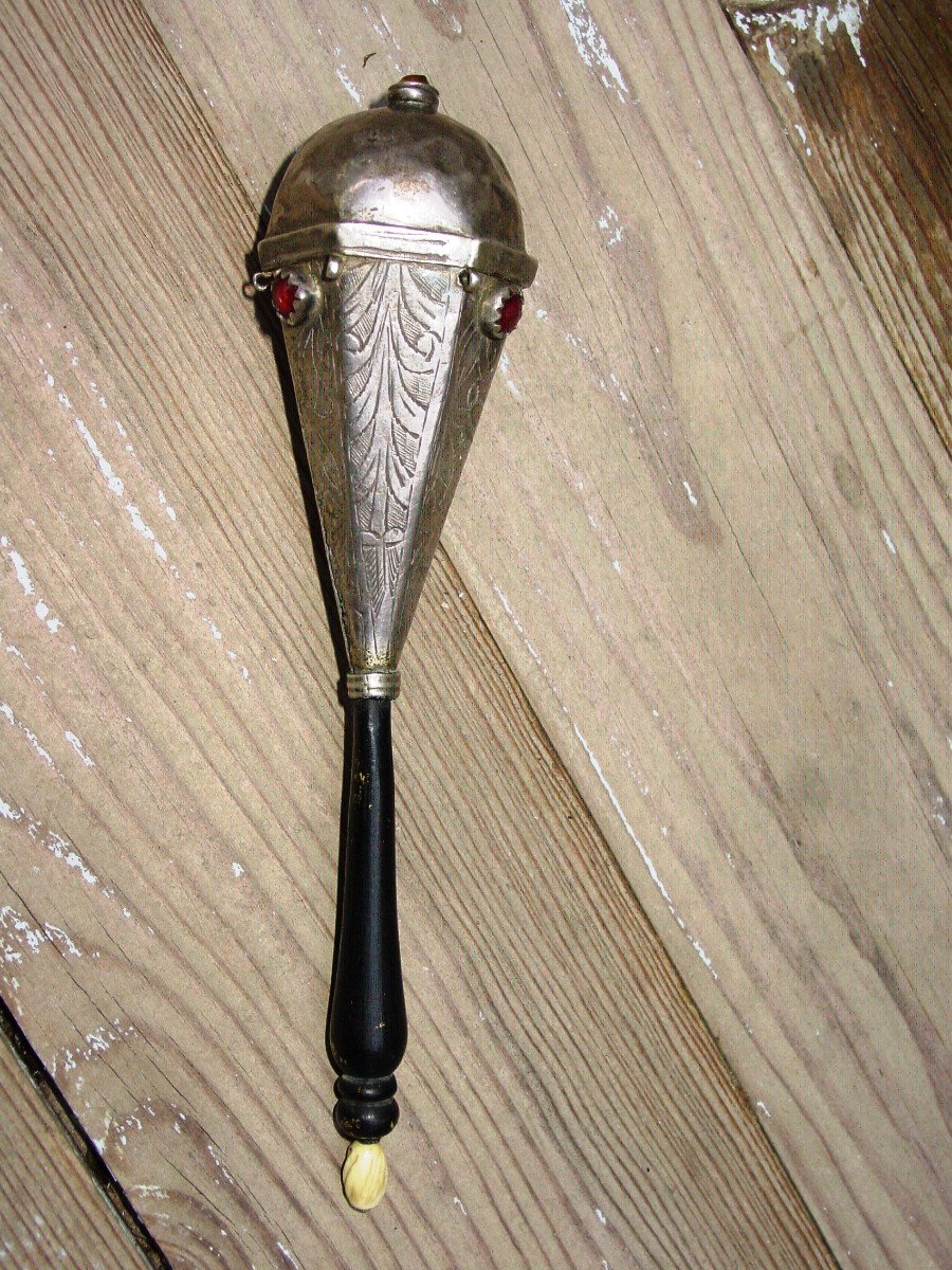 18th Century Silver Rattle-photo-3