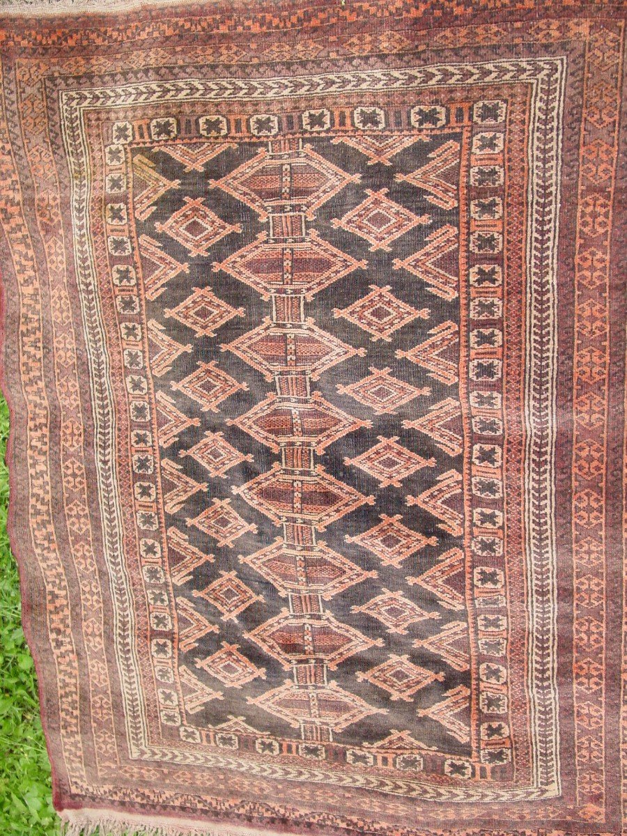 Ancient Persian Carpet (120 X 90 Cm.)-photo-3