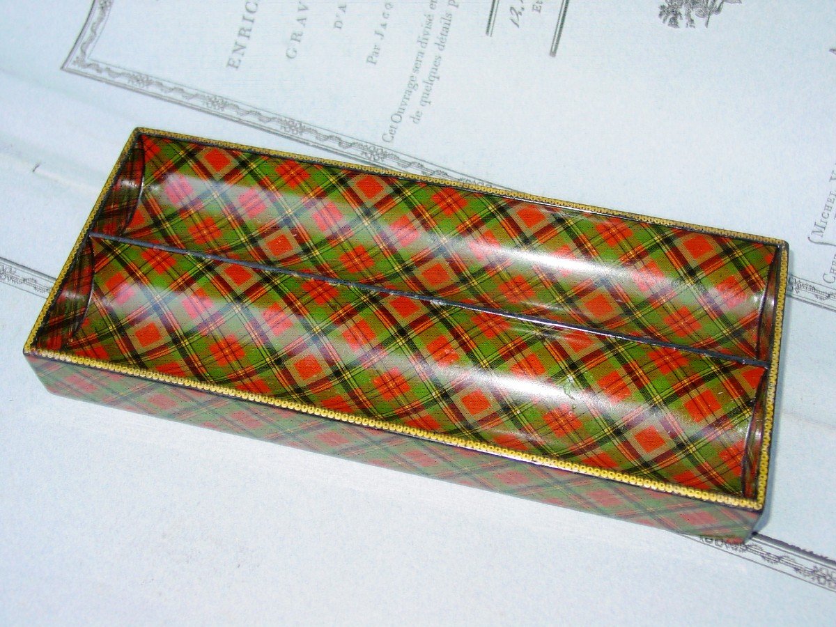 Clan Prince Charlie : Nécessaire à Crayons à Décor  Tartan d'époque Victorienne Tartan Ware-photo-4