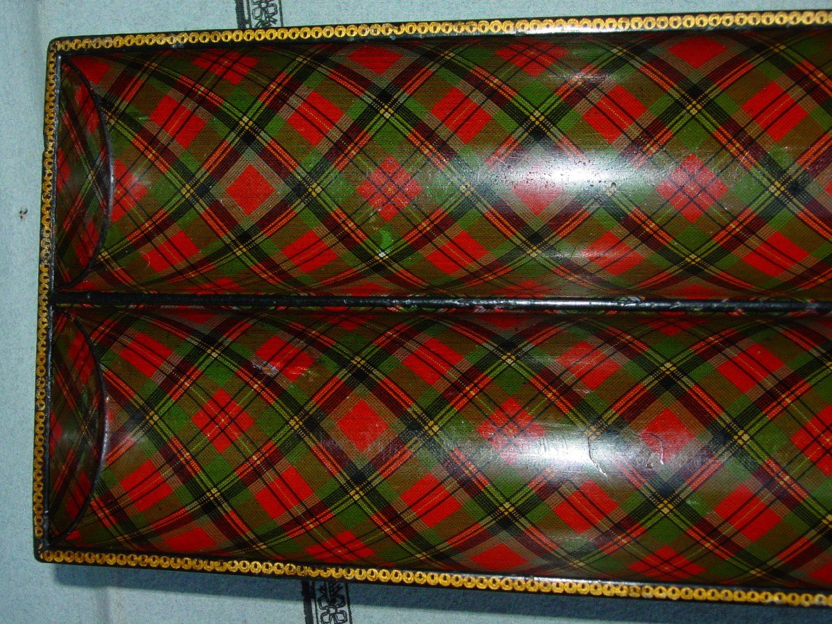 Clan Prince Charlie : Nécessaire à Crayons à Décor  Tartan d'époque Victorienne Tartan Ware-photo-6