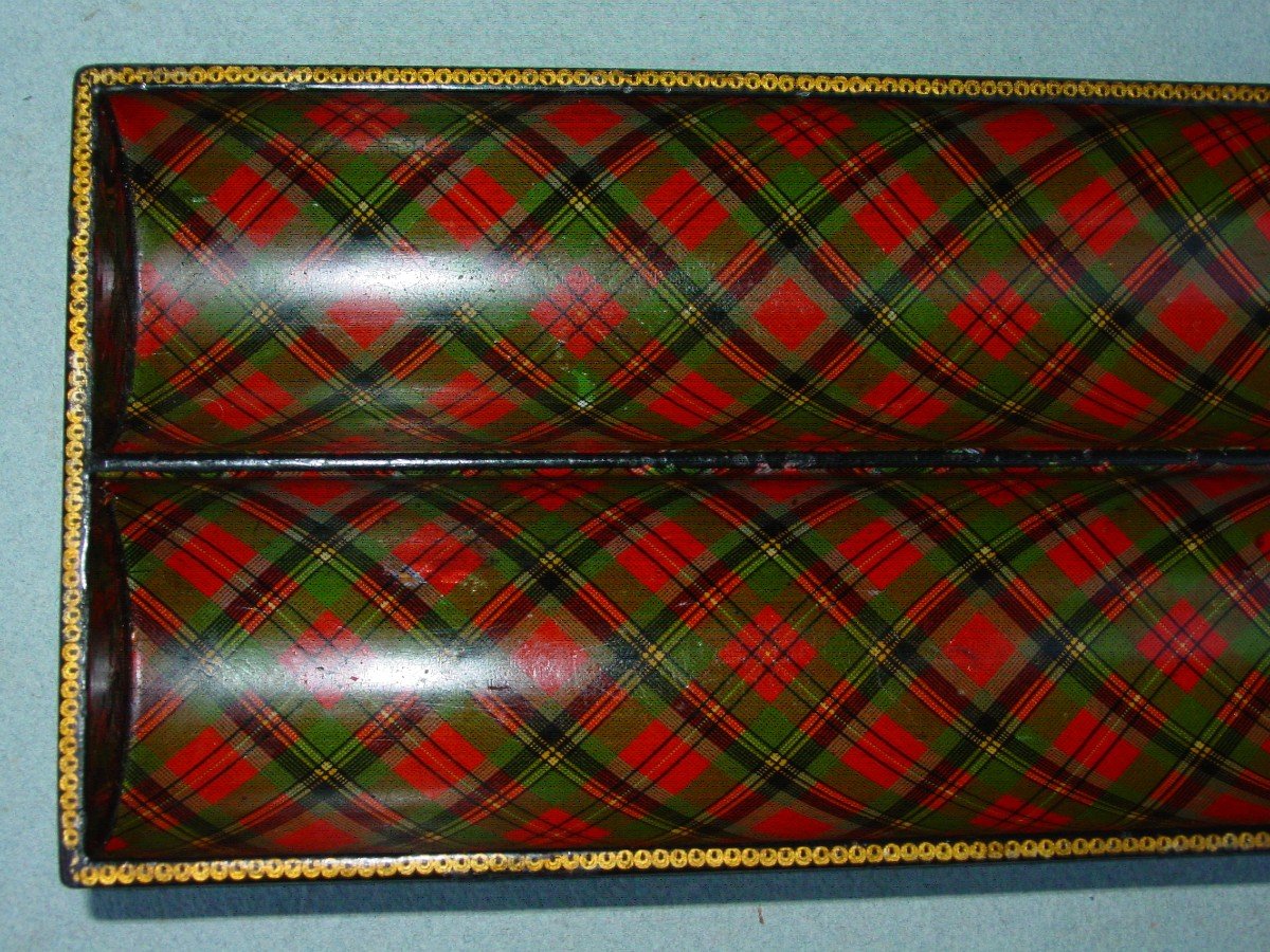 Clan Prince Charlie : Nécessaire à Crayons à Décor  Tartan d'époque Victorienne Tartan Ware-photo-7