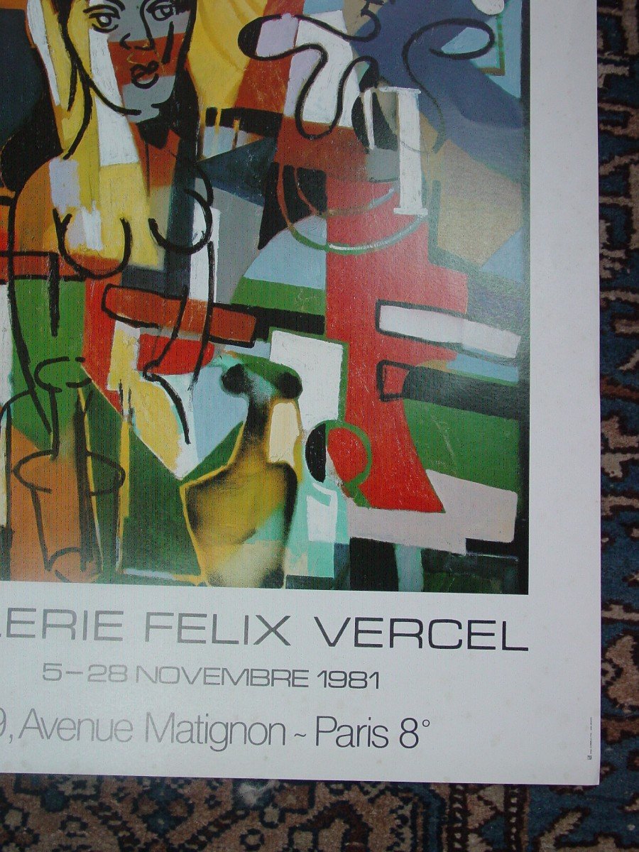 Poster C. Venard Galerie Vercel 1981 Offset Print-photo-1