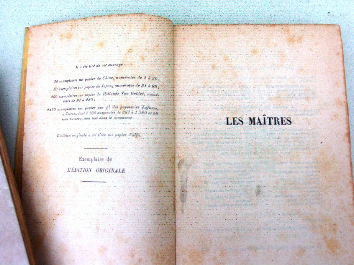 Lot Of 3 Including 2 Original Editions By Maurice Barrès: "les Maîtres" & "les Amitiés Françaises"-photo-3