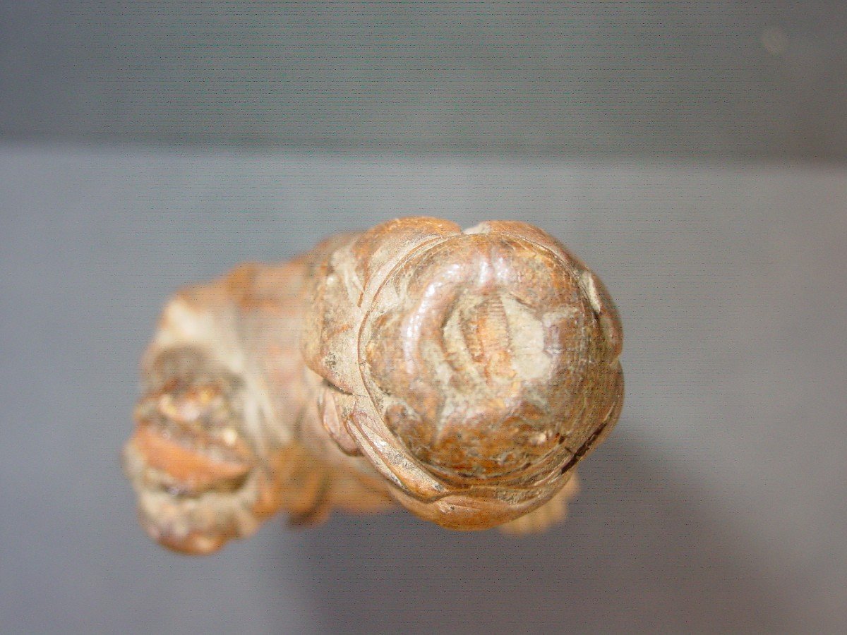 Madonna And Child In Carved Boxwood From Lorraine From The 17th Century-photo-7