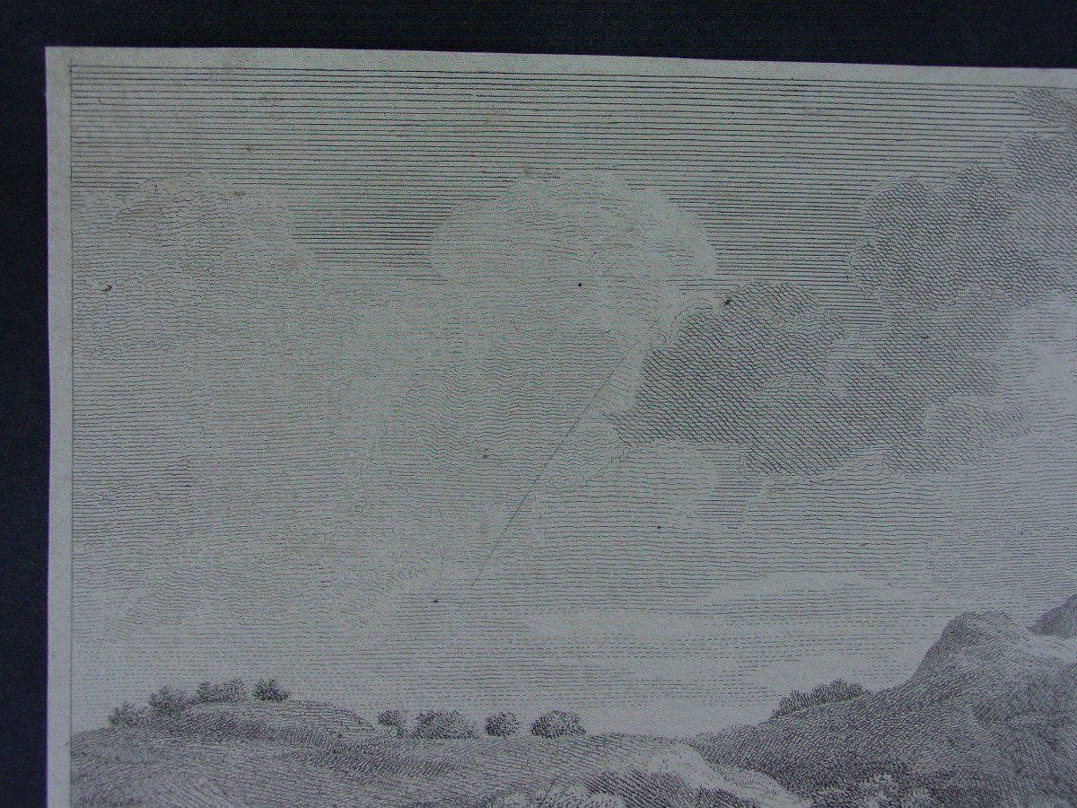 Gravure D’après : Gaspar Poussin (1615-1675) Paysage D’après l'Antique-photo-4