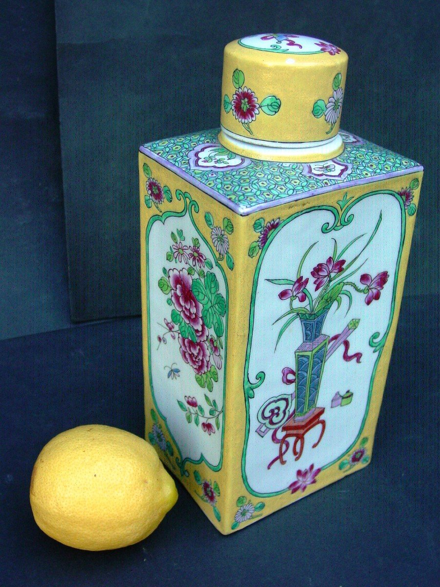Box, Tea Pot Around 1900 Chinese Porcelain-photo-2