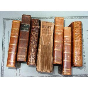 Lot Of 7 - Military State Of France From 1771 To 1779 By