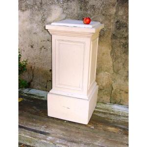 Neoclassical Painted Wood Wall Pedestal Sheath Circa 1930