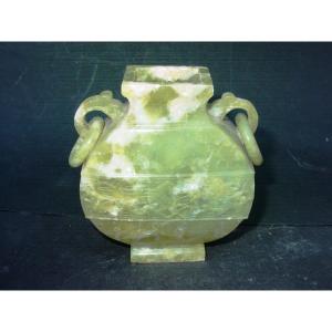 Chinese Ritual Vase In Hard Stone