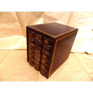 Boîte, Coffret, Trieur à Courrier Cuir  Gainé & Doré Rabelais, Girondins