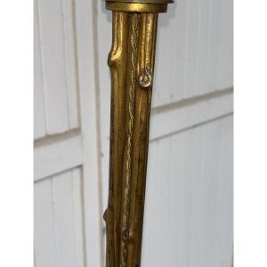 Lampadaire Maison Bagues Bronze Doré Bambou 