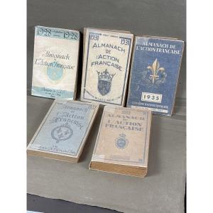 L Almanach de l Action Française - 1928-1931-1935-1932-1927