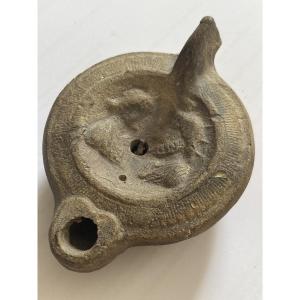 Lampe à Huile Romaine Antique 