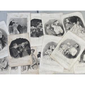Honoré Daumier (1808-1879) 14 lithographies du « Charivari «