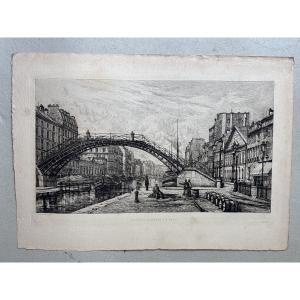 L. Gautier (1850–1925), *quai De Jemmapes*, For The Magazine *l’art*. *canal Saint-mart*
