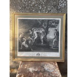 Diane & Acteon, Etching, 1800, By Franco Rainaldi (1770–1805)