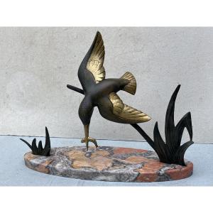 Le Martin Pêcheur par Emile Dautrerive vers 1930
