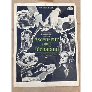 Affiche Originale : Ascenseur pour l Échafaud - Louis Malle 1958