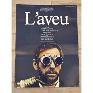 Affiche Originale : L Aveu Costa Gavras 1970
