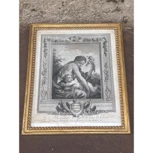 J Bouillard (1744-1806) la punition de l amour (la fessee) bien encadrée