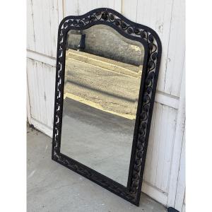 Miroir époque Art Déco Fer Forgé de Qualité (105 x 74 cm)