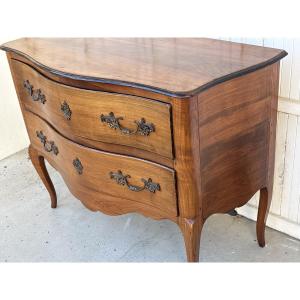 "arbalète" Chest Of Drawers, "jf Hache" Style, Attributed To Mailfert