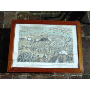 Read And Co View Panoramic Capture Of The Green Mamelon 7th June 1855 Crimean War Map