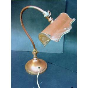Lampe De Bureau Ancienne Type Monix Patine Originelle