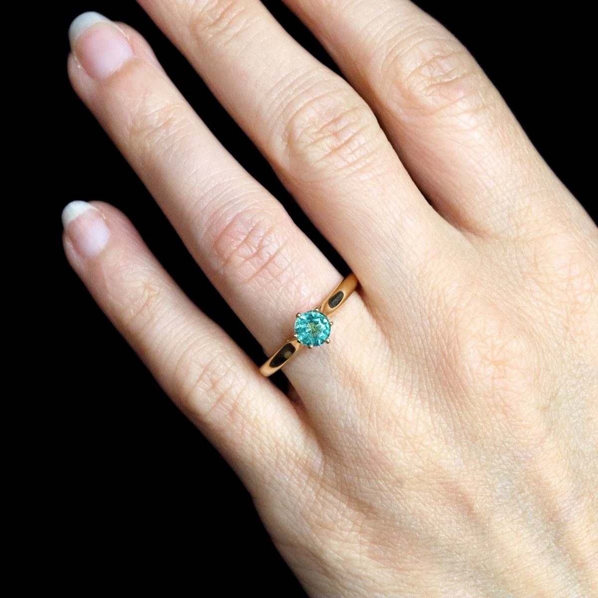 Bague émeraude Or Jaune En Solitaire-photo-2