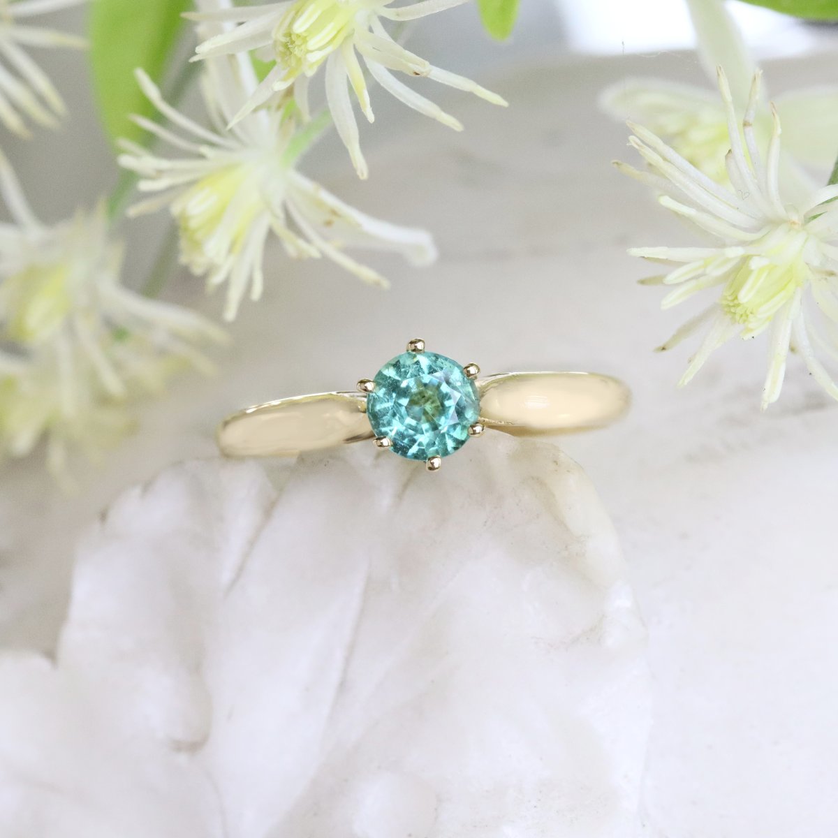 Bague émeraude Or Jaune En Solitaire-photo-3