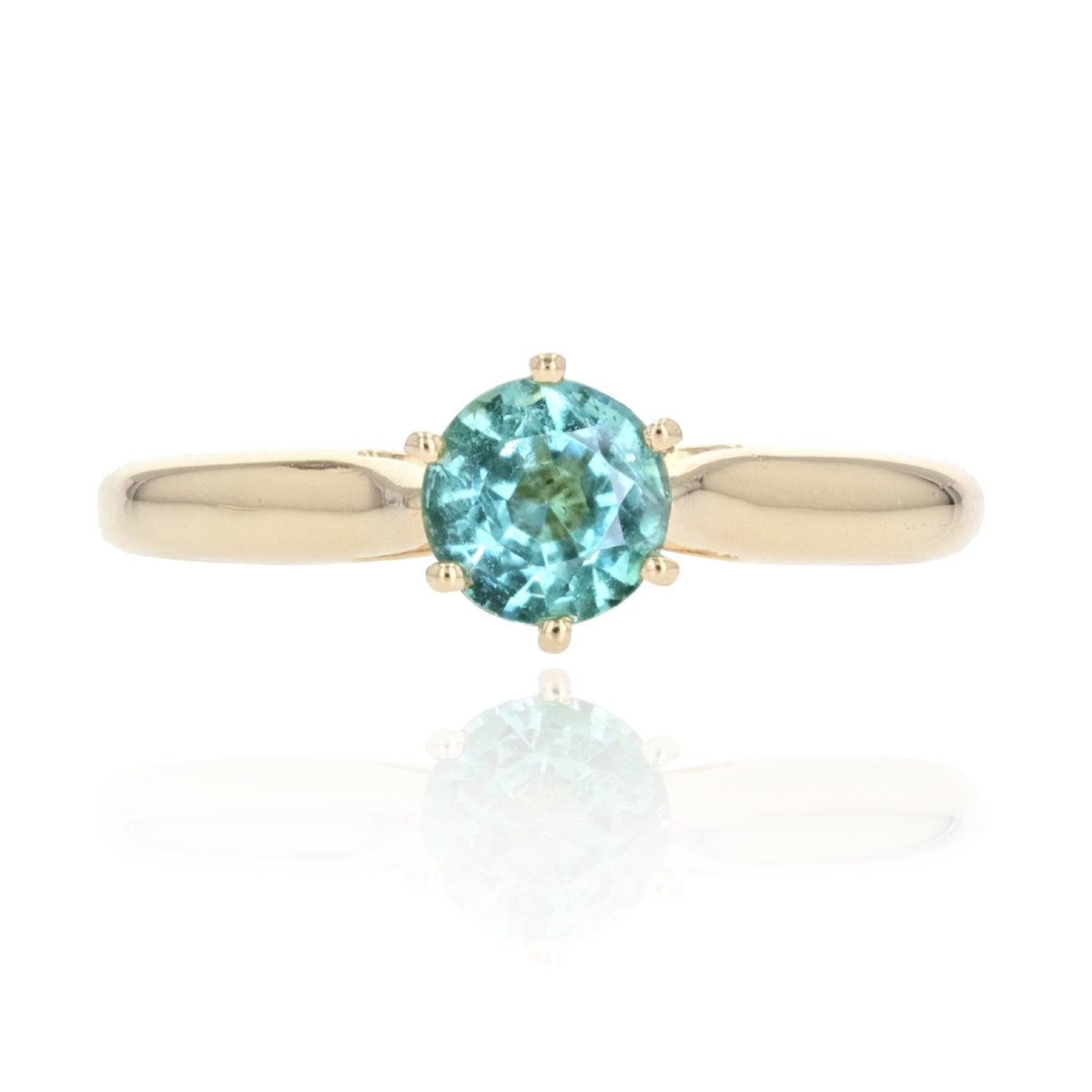 Bague émeraude Or Jaune En Solitaire
