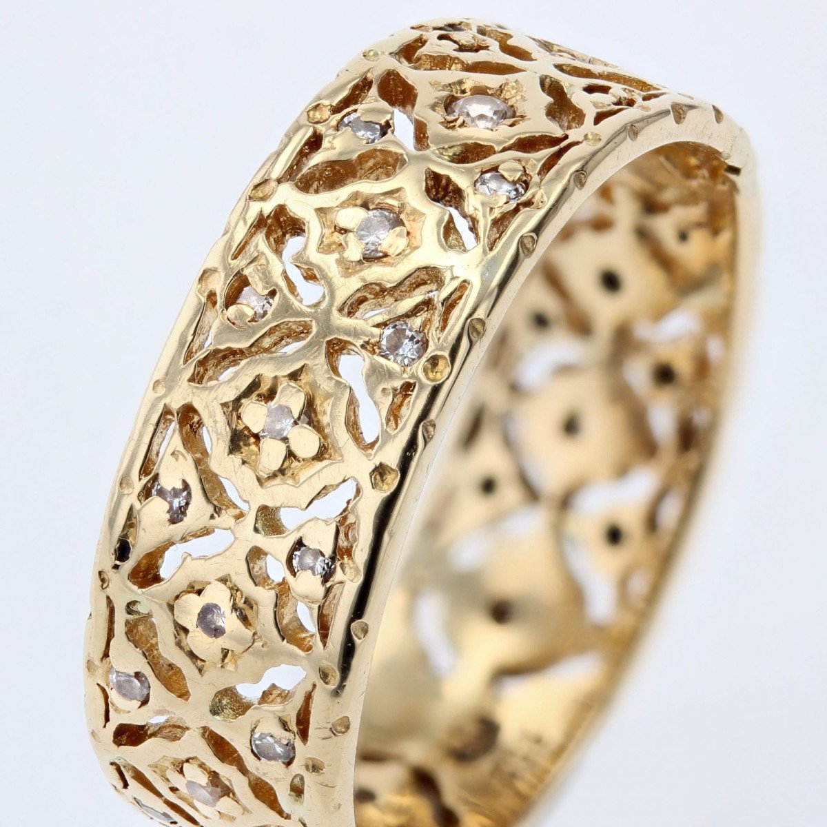 Old Ring In Gold And Diamonds-photo-4