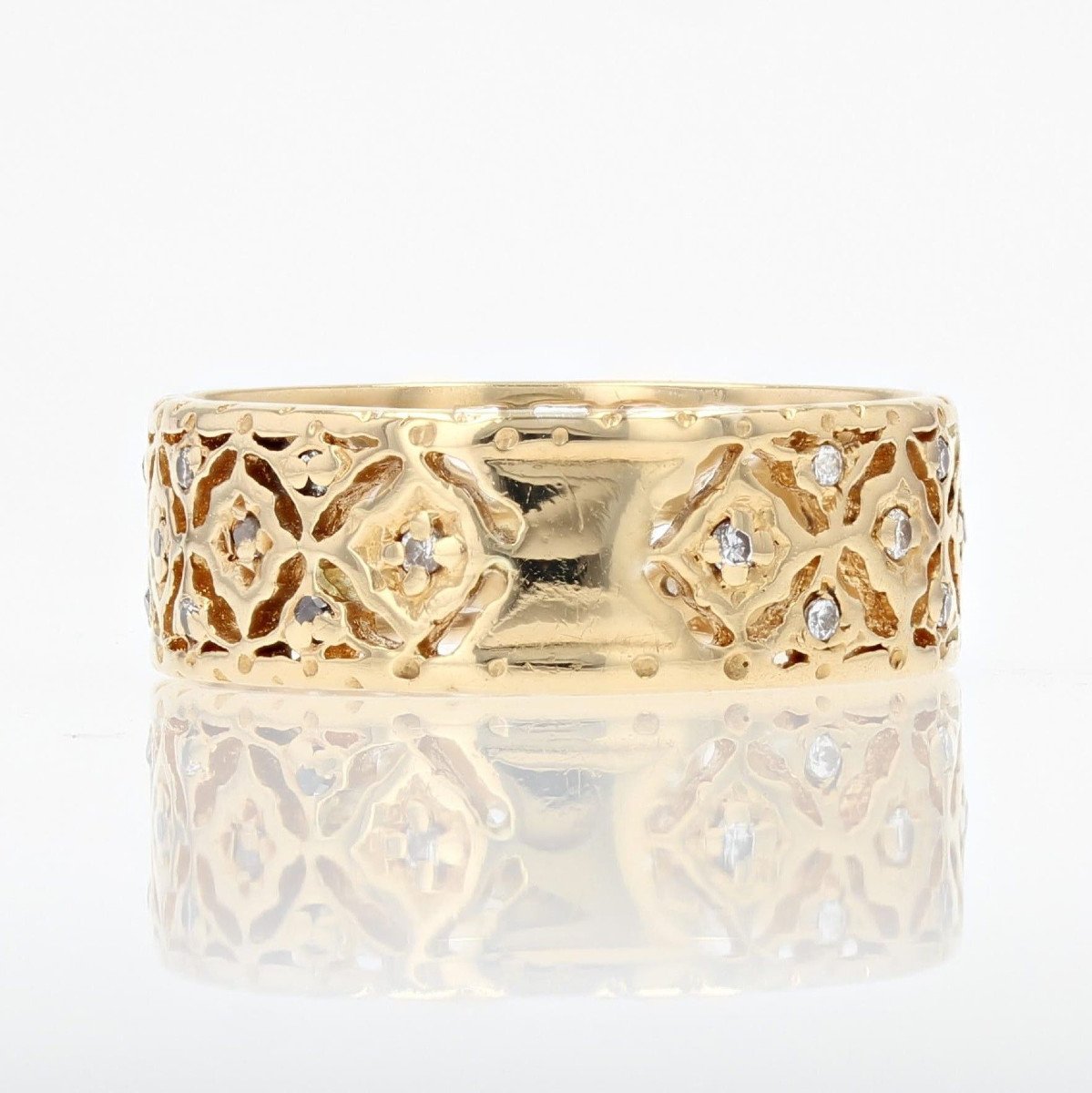 Old Ring In Gold And Diamonds-photo-6