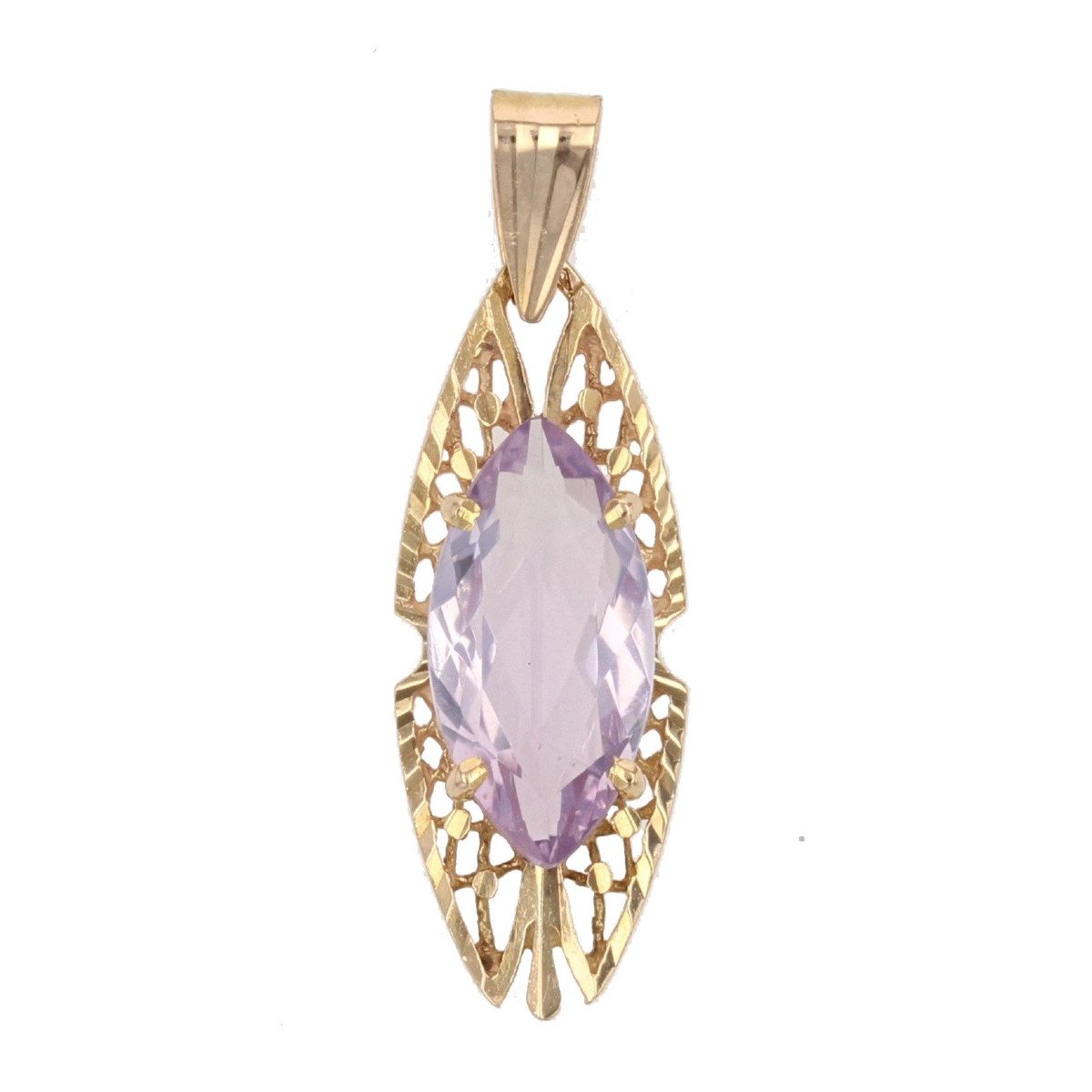 Amethyst Openwork Pendant