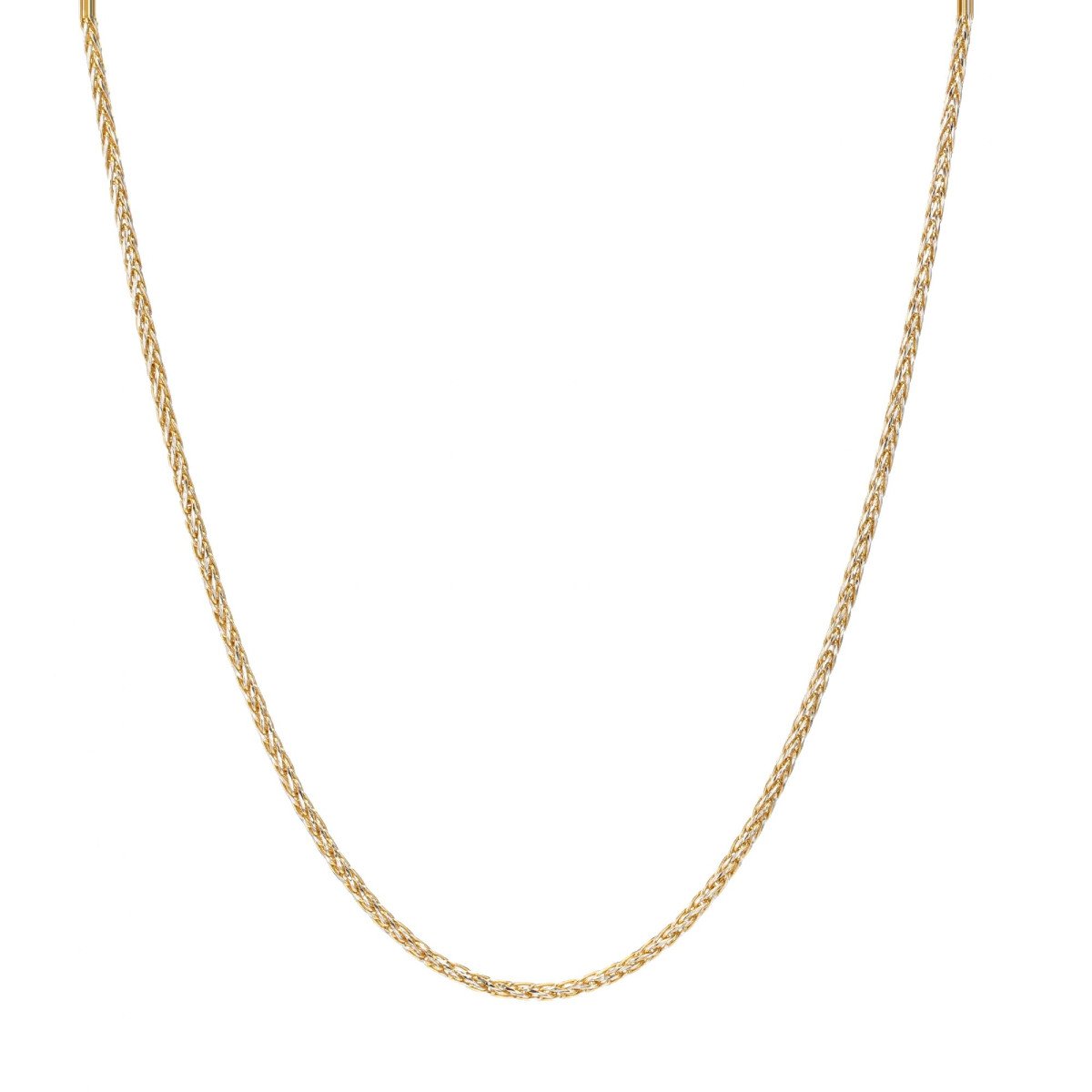 2 Gold Palm Tree Mesh Chain