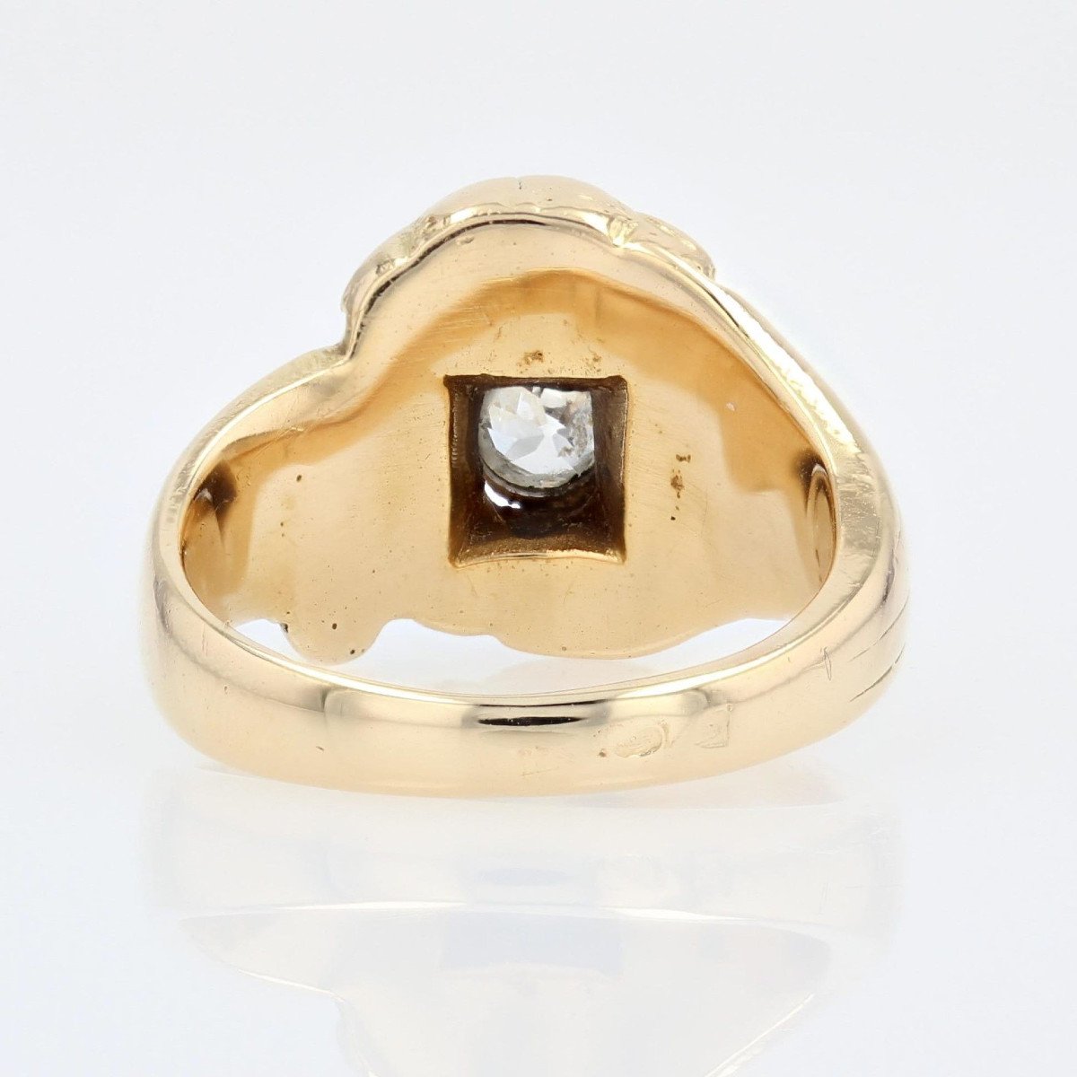 Old Lion Ring In Gold And Its Diamond-photo-8