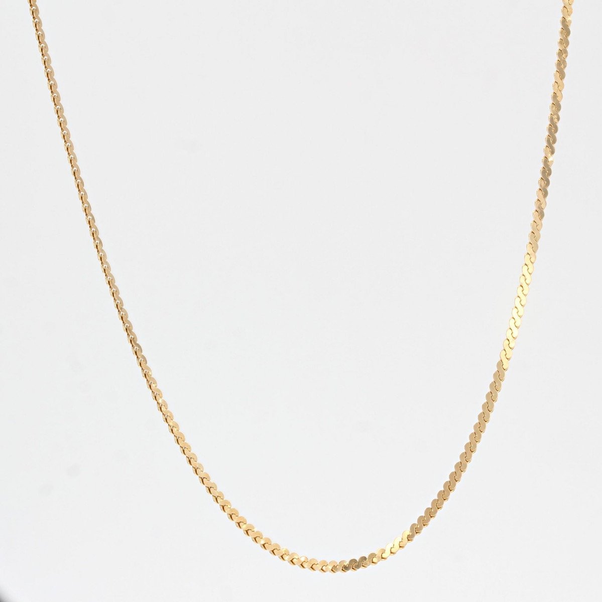 Fancy Mesh Yellow Gold Chain-photo-1