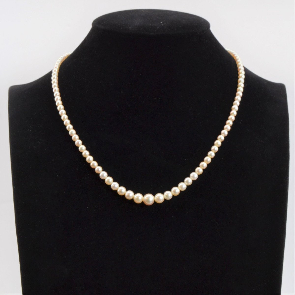 Old Necklace In Cultured Pearls-photo-3
