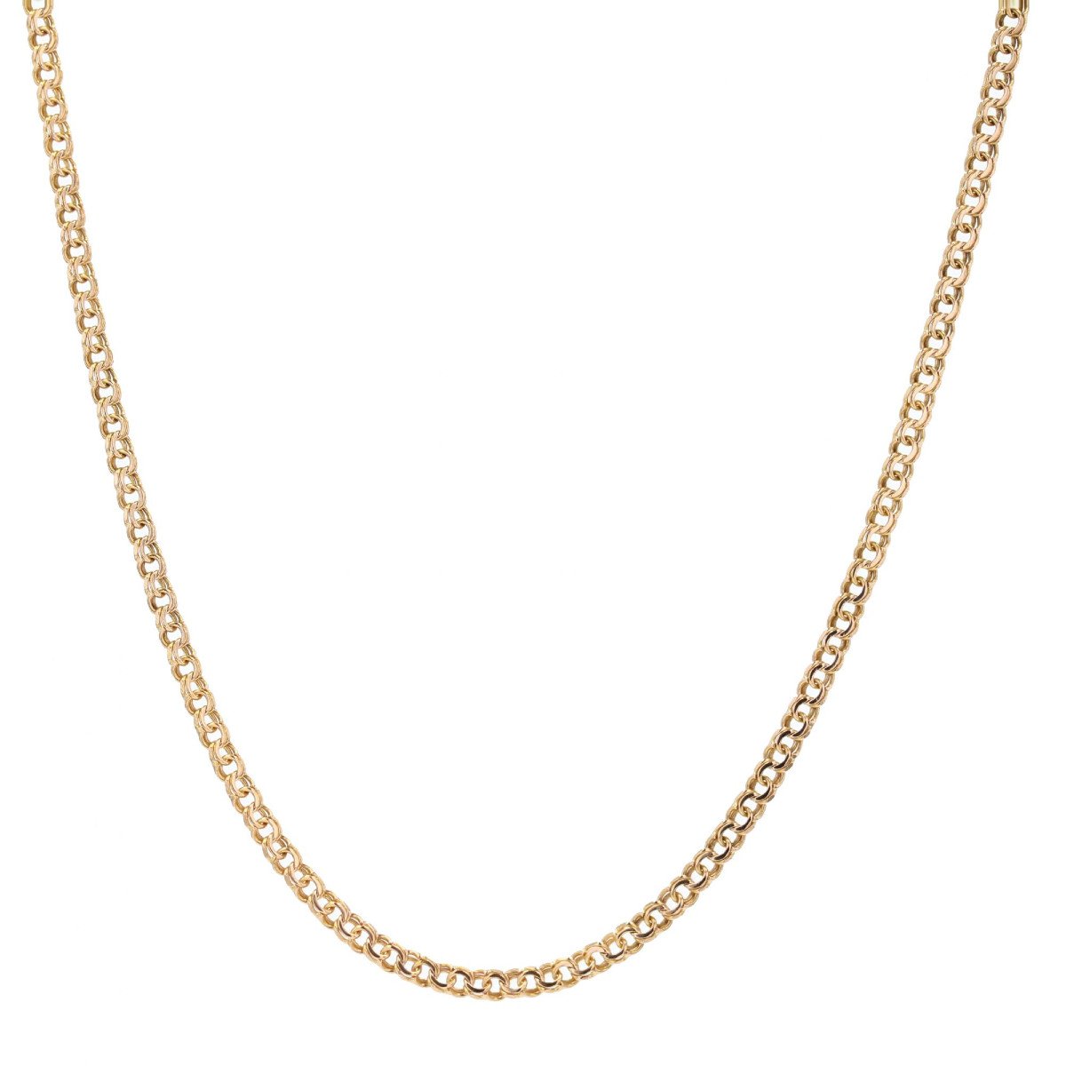 Double Jaseron Mesh Rose Gold Chain