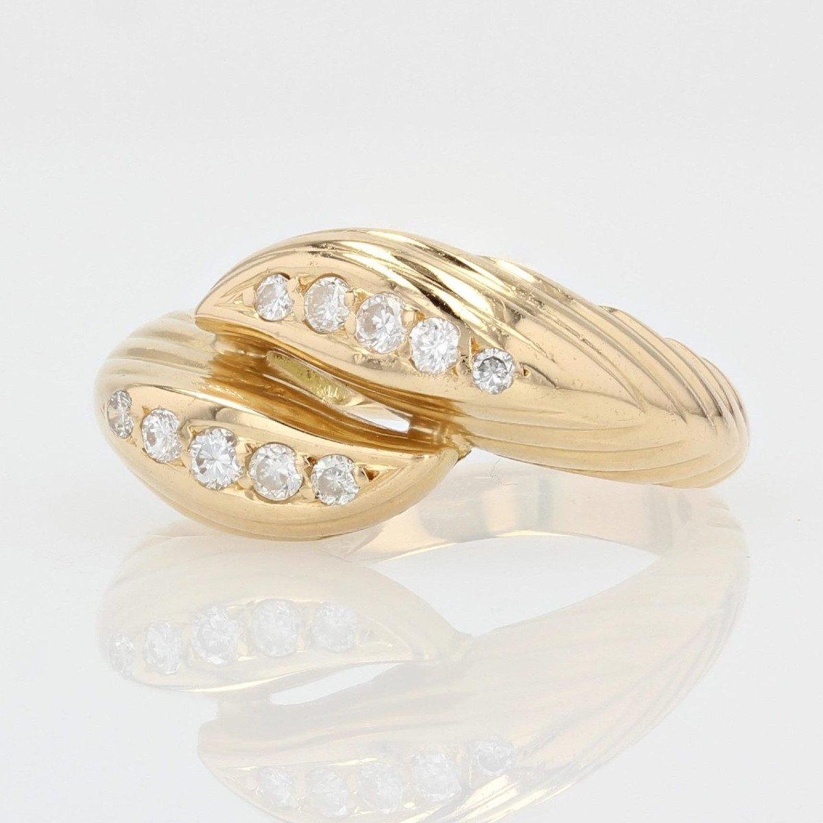 Yellow Gold Diamond Ring-photo-2