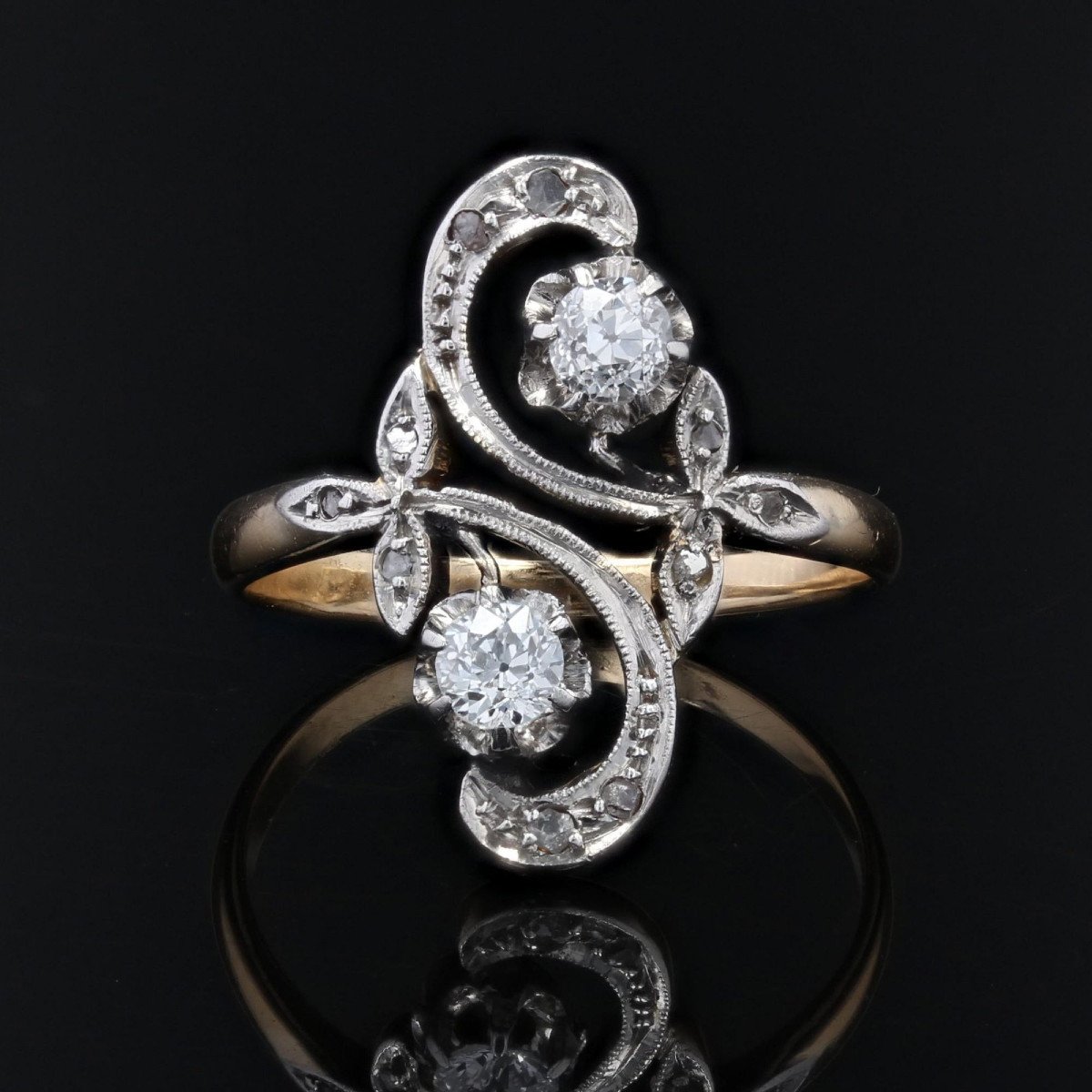 Old Gold And Diamond Ring From The Belle Epoque-photo-1