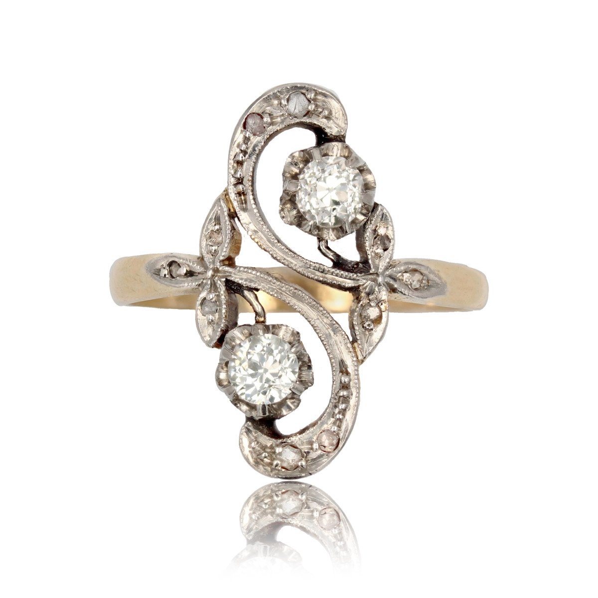 Ancienne La Plus Belle Bague Bague Tourbillon Diamants Bagues De