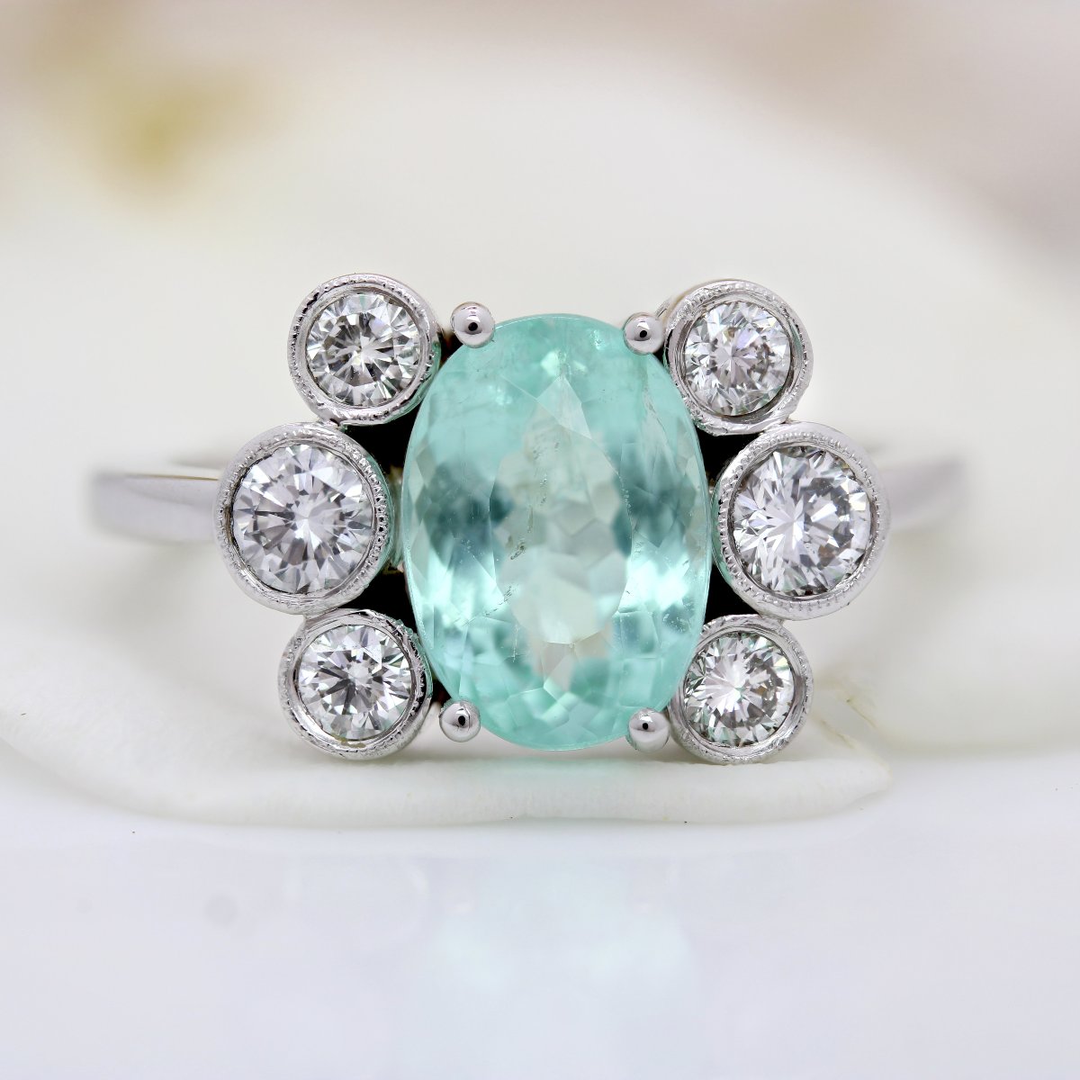 Paraiba Tourmaline And Diamonds Ring-photo-2