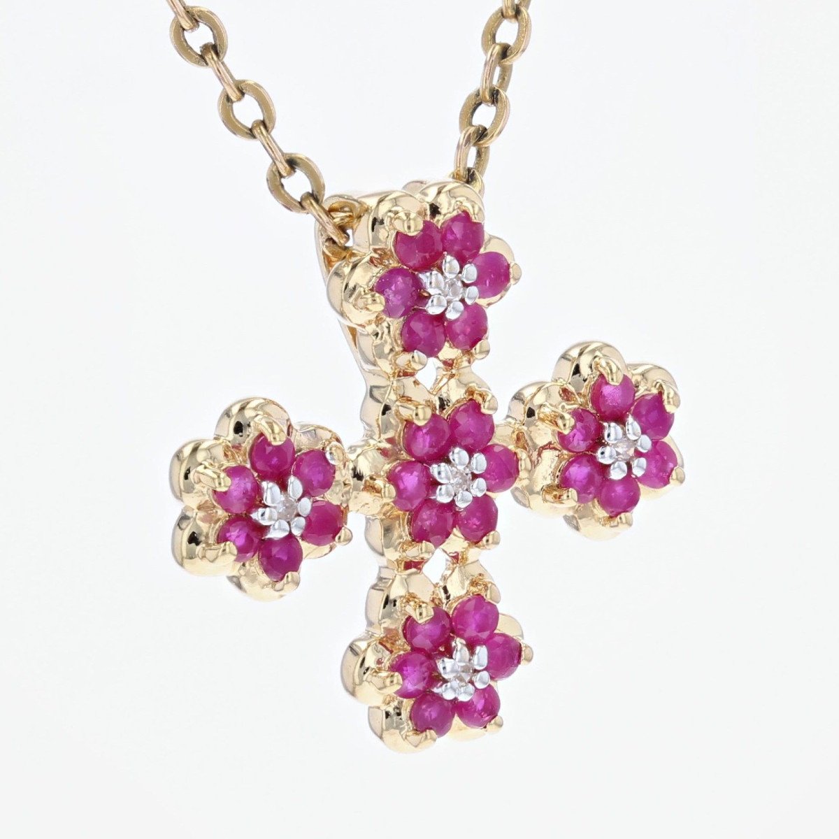 Ruby Diamonds Modern Cross-photo-1
