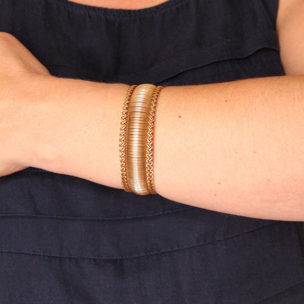 Old Soft Bracelet In Yellow Gold -photo-2