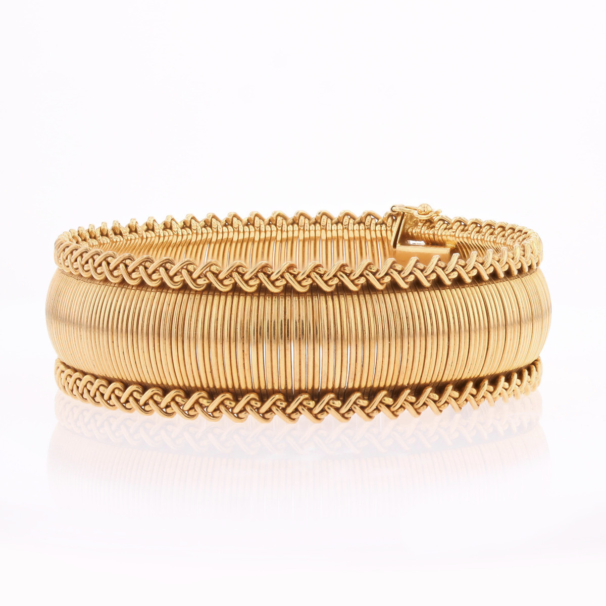 Old Soft Bracelet In Yellow Gold -photo-3
