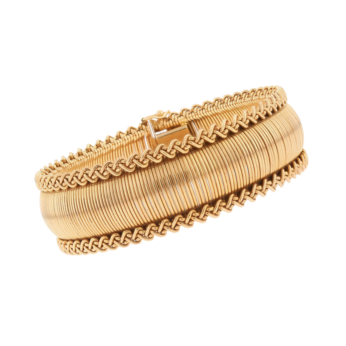 Old Soft Bracelet In Yellow Gold 