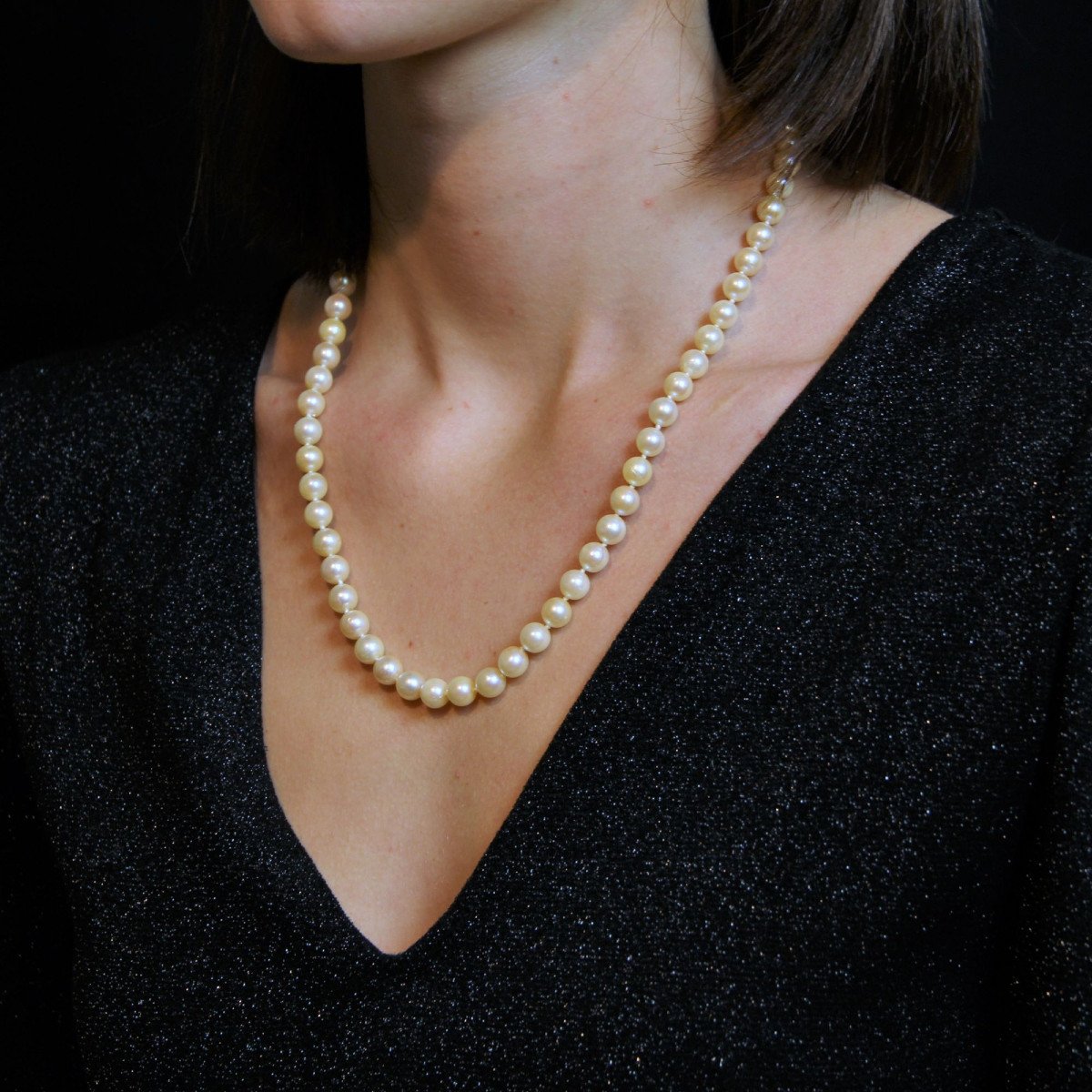 Collier De Perles De Culture Choker-photo-1