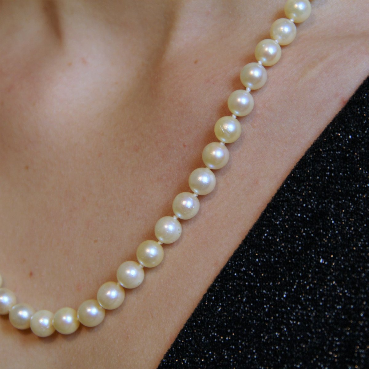 Collier De Perles De Culture Choker-photo-6